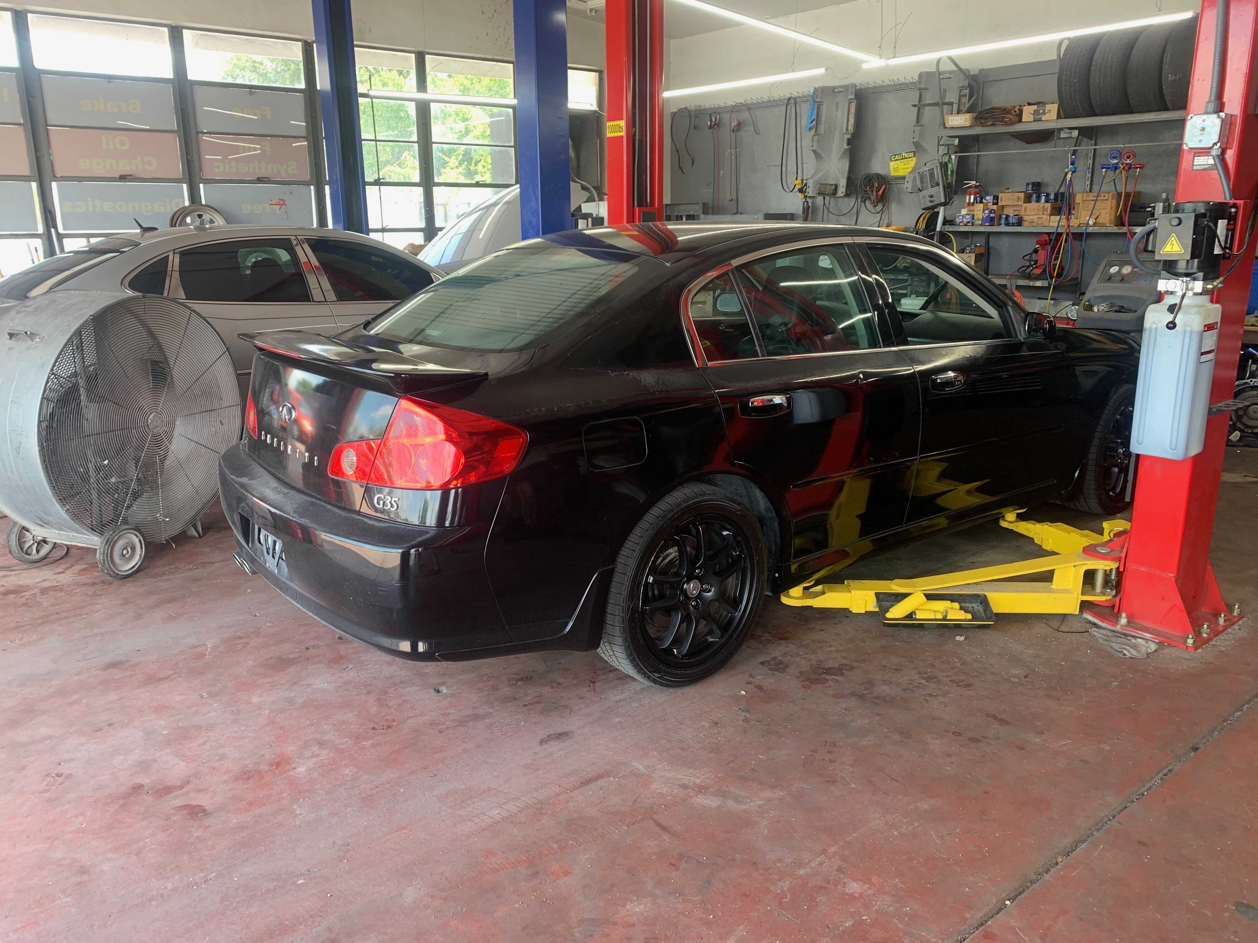 Infiniti G35 On The Lift